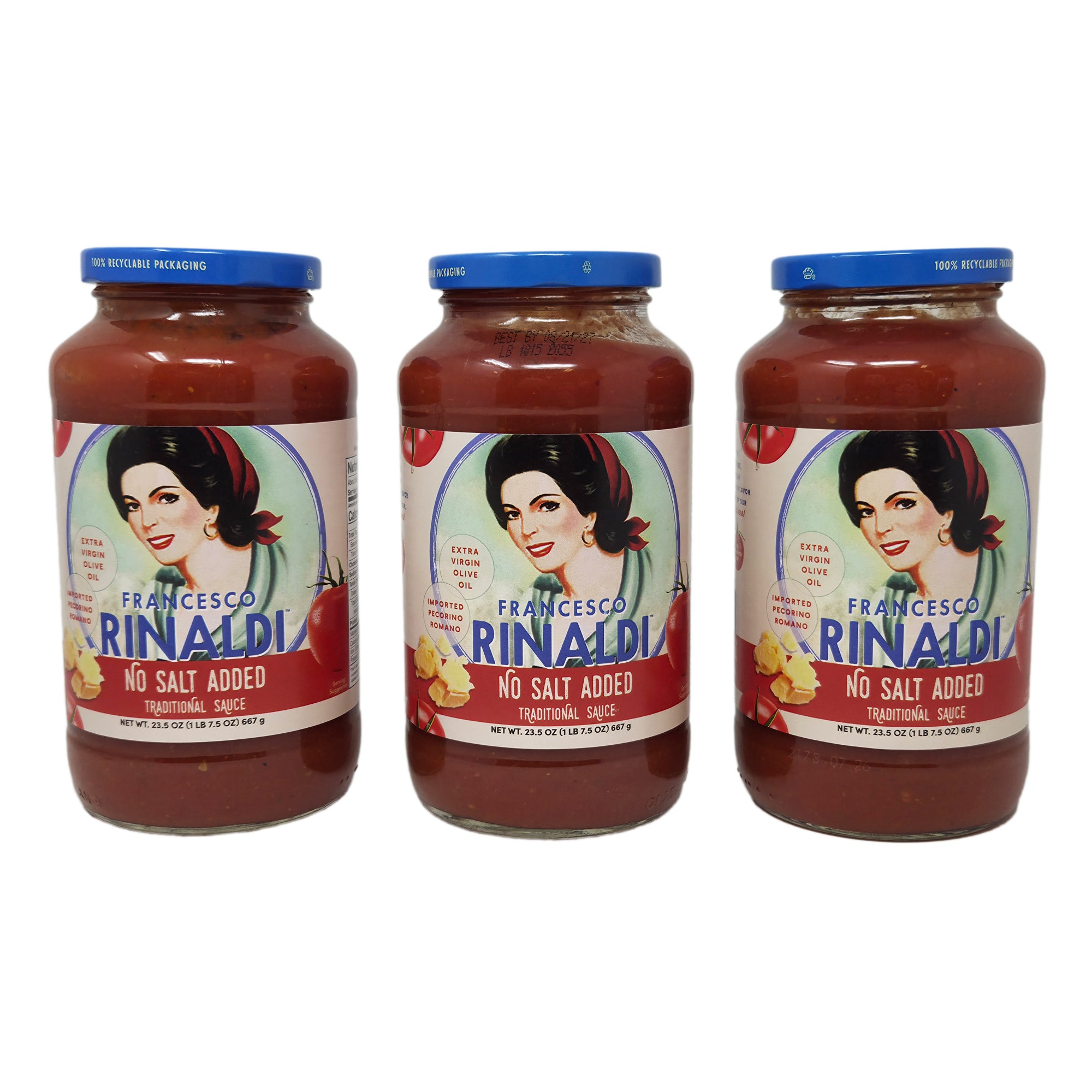 3 Pack Francesco Rinaldi No Salt Added Pasta Sauce